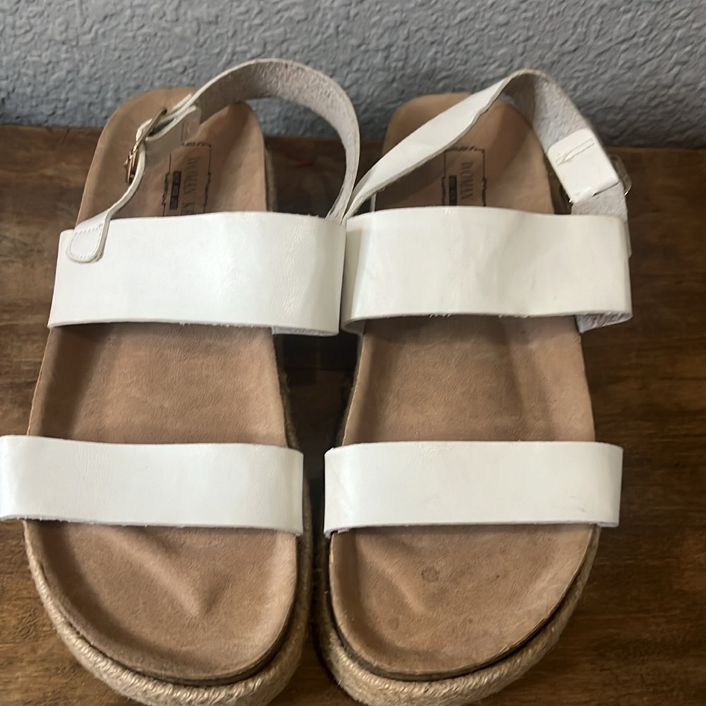 White platform cork sandals size 41 - Picture 2 of 5